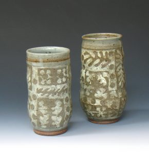 carved vases