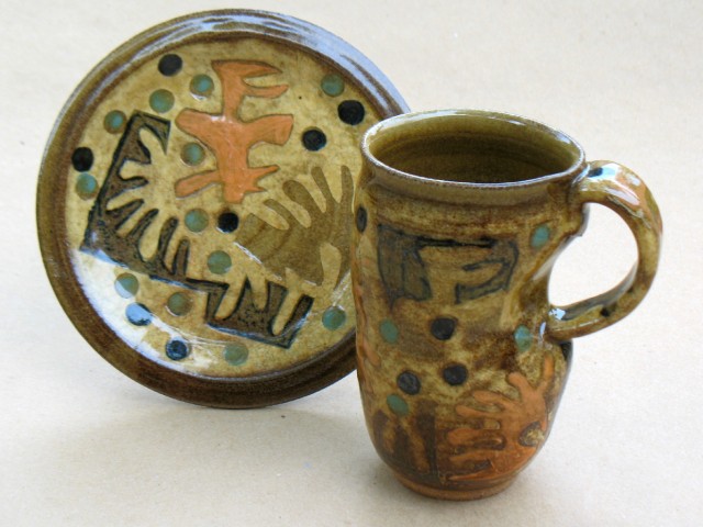 Abstract Cup & Saucer