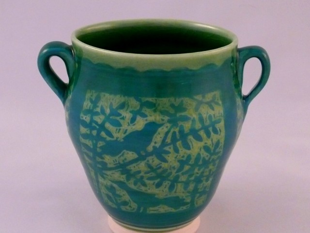 Celadon Birds out on a Limb